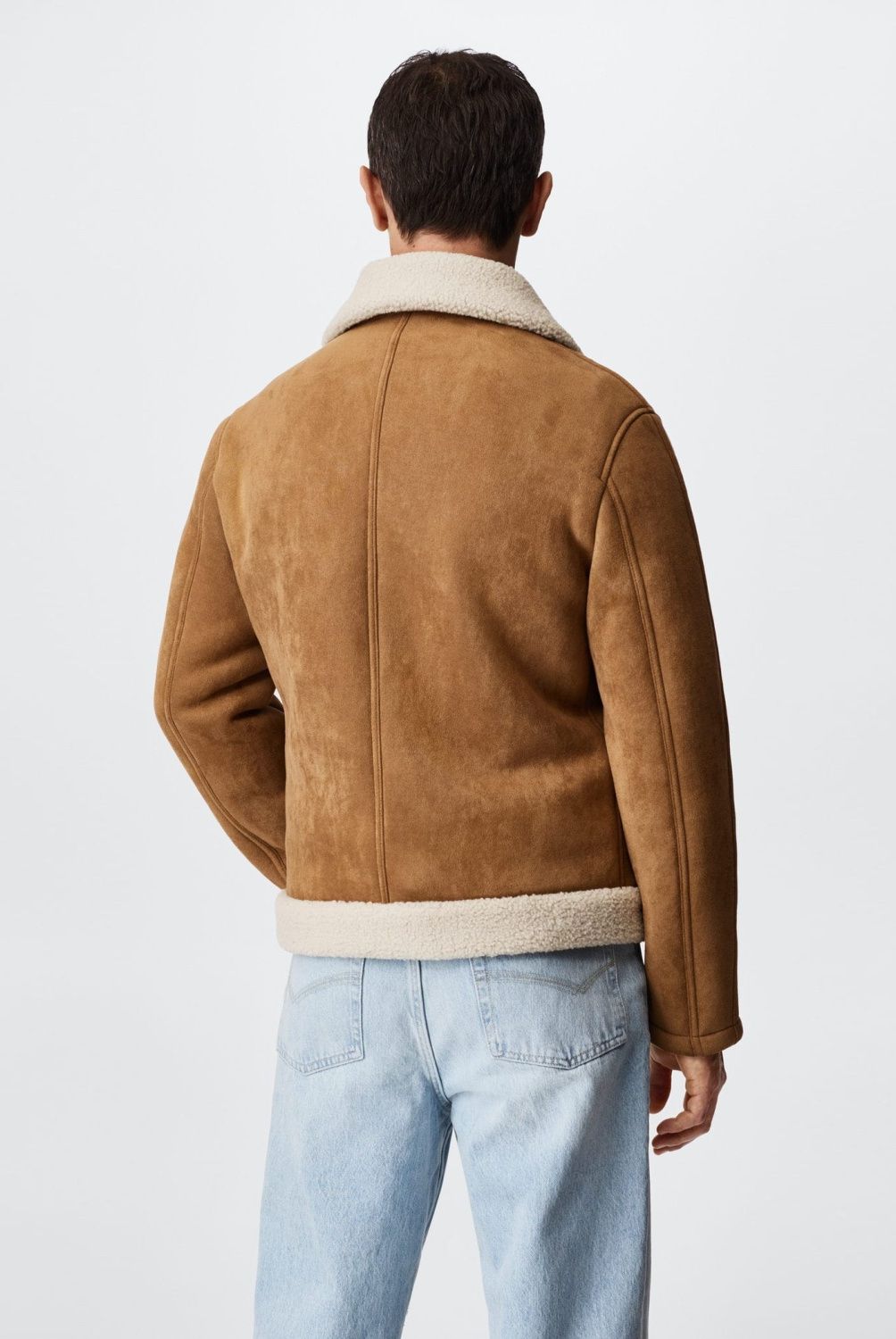 MANGO MAN - Mango Man Chaqueta Aviador Borreguito Hombre