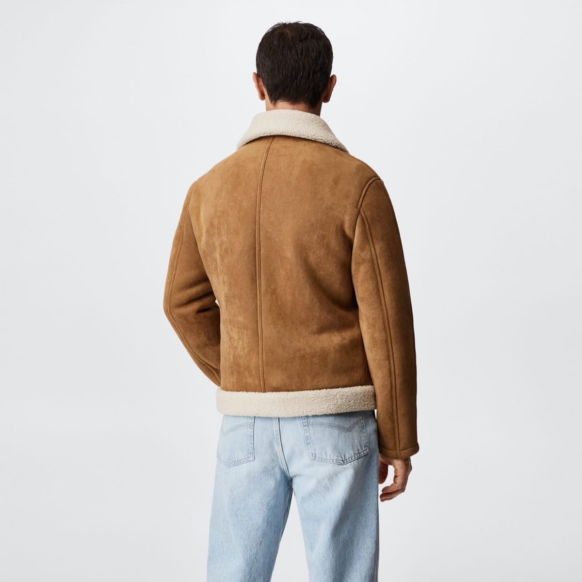 MANGO MAN - Mango Man Chaqueta Aviador Borreguito Hombre