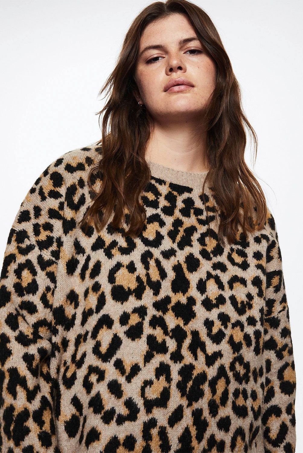MANGO - Sweater Animal Print Leopard Mujer Mango