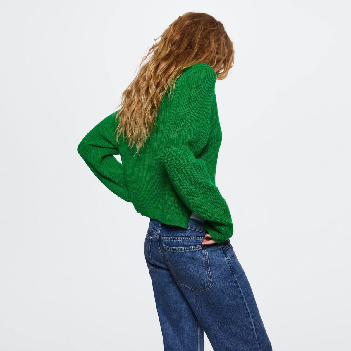 MANGO - Mango Chaleco Punto Botones Washin Mujer