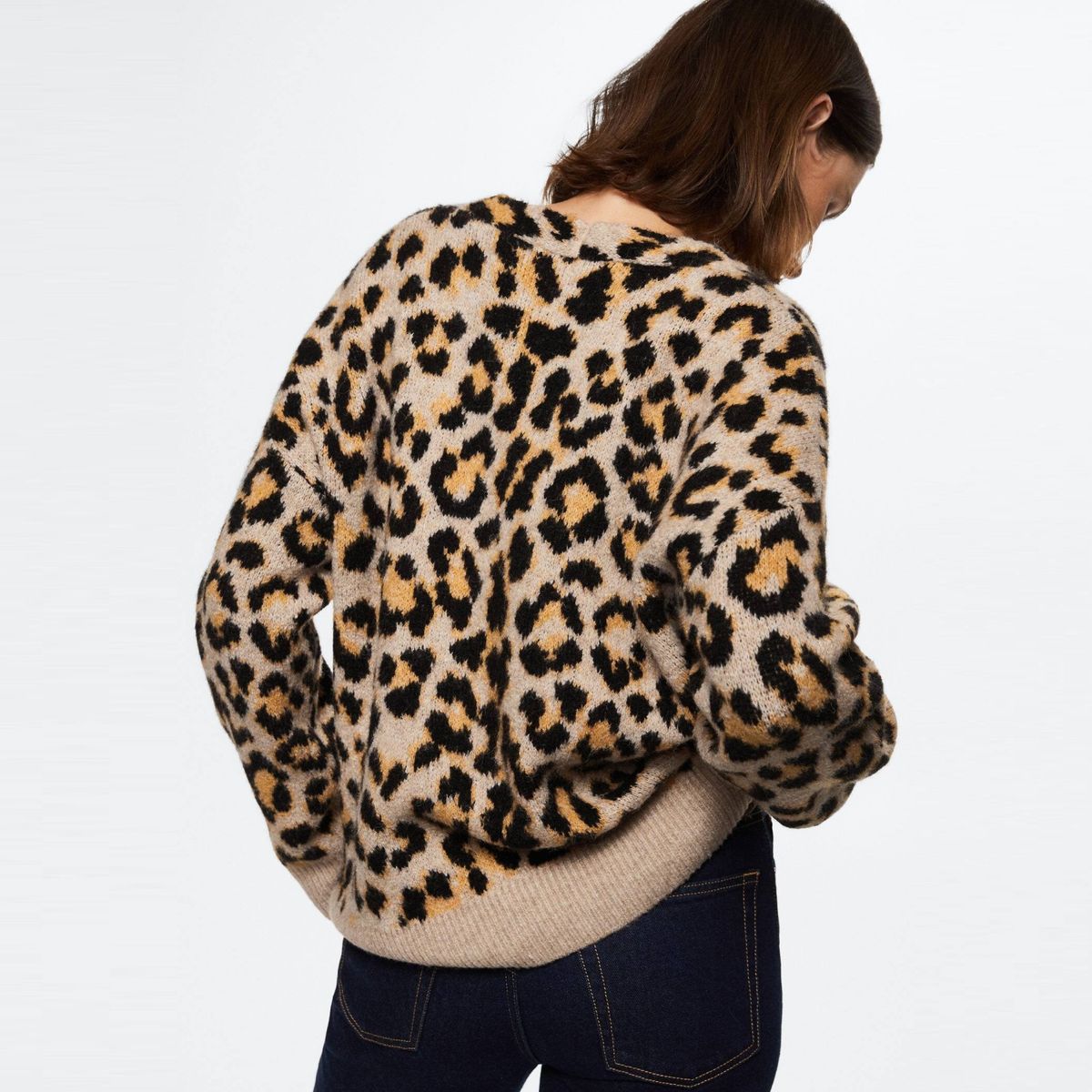 MANGO - Chaleco Animal Print Leopard Mujer Mango