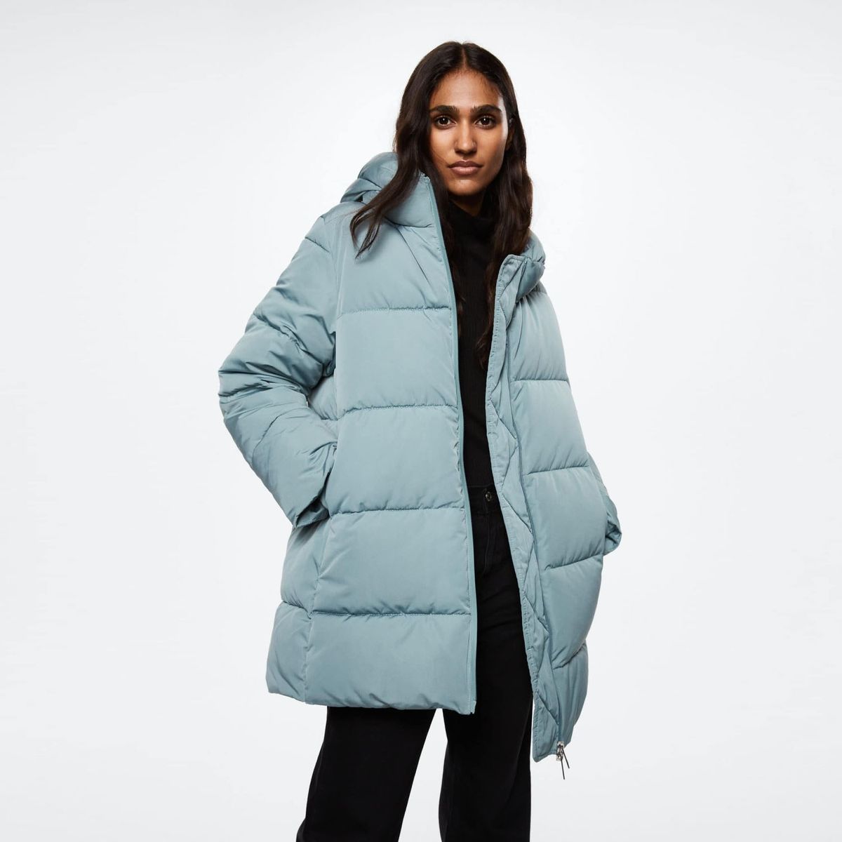 MANGO - Parka Acolchado Capucha Tokyo Mujer Mango