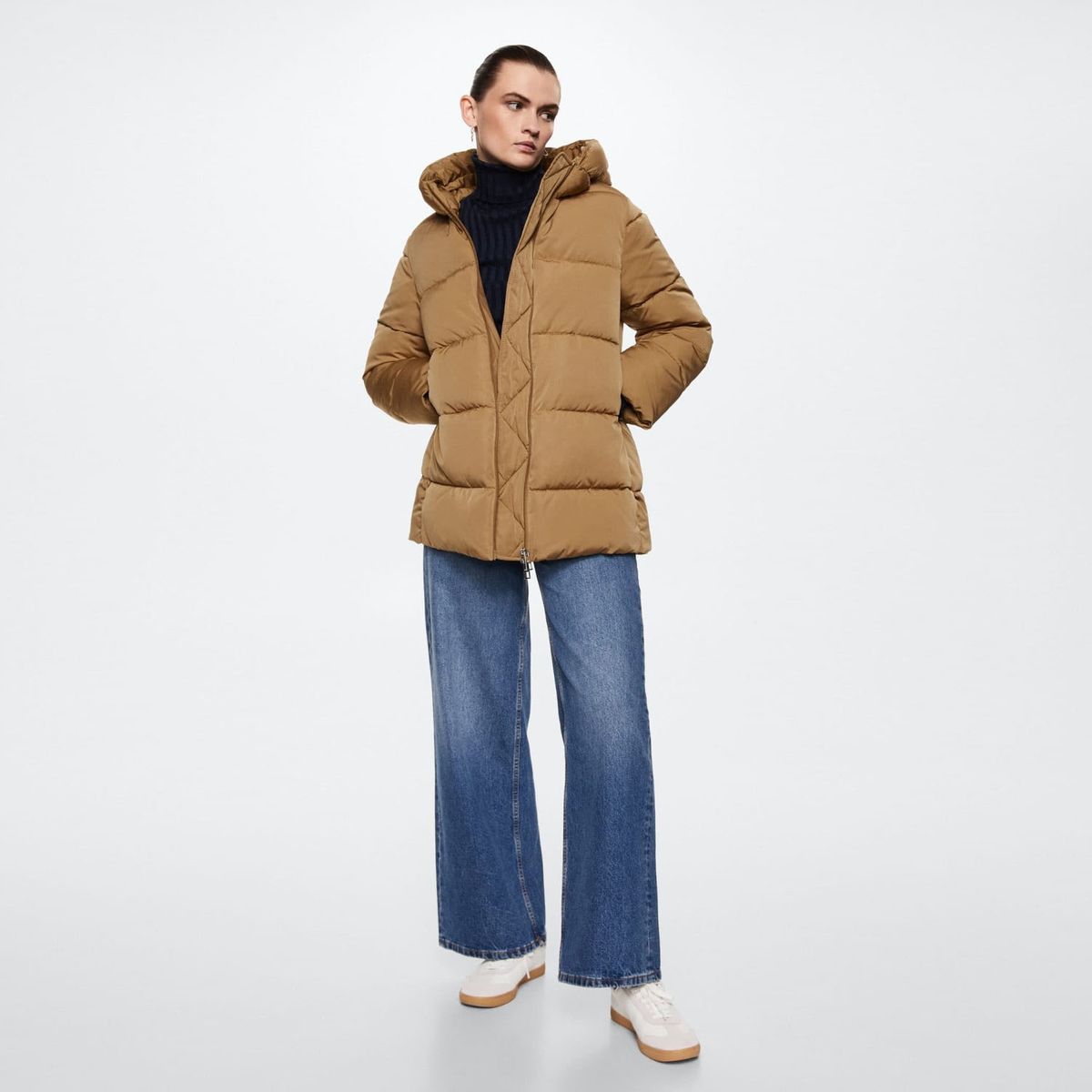 MANGO - Parka Acolchado Capucha Tokyo Mujer Mango