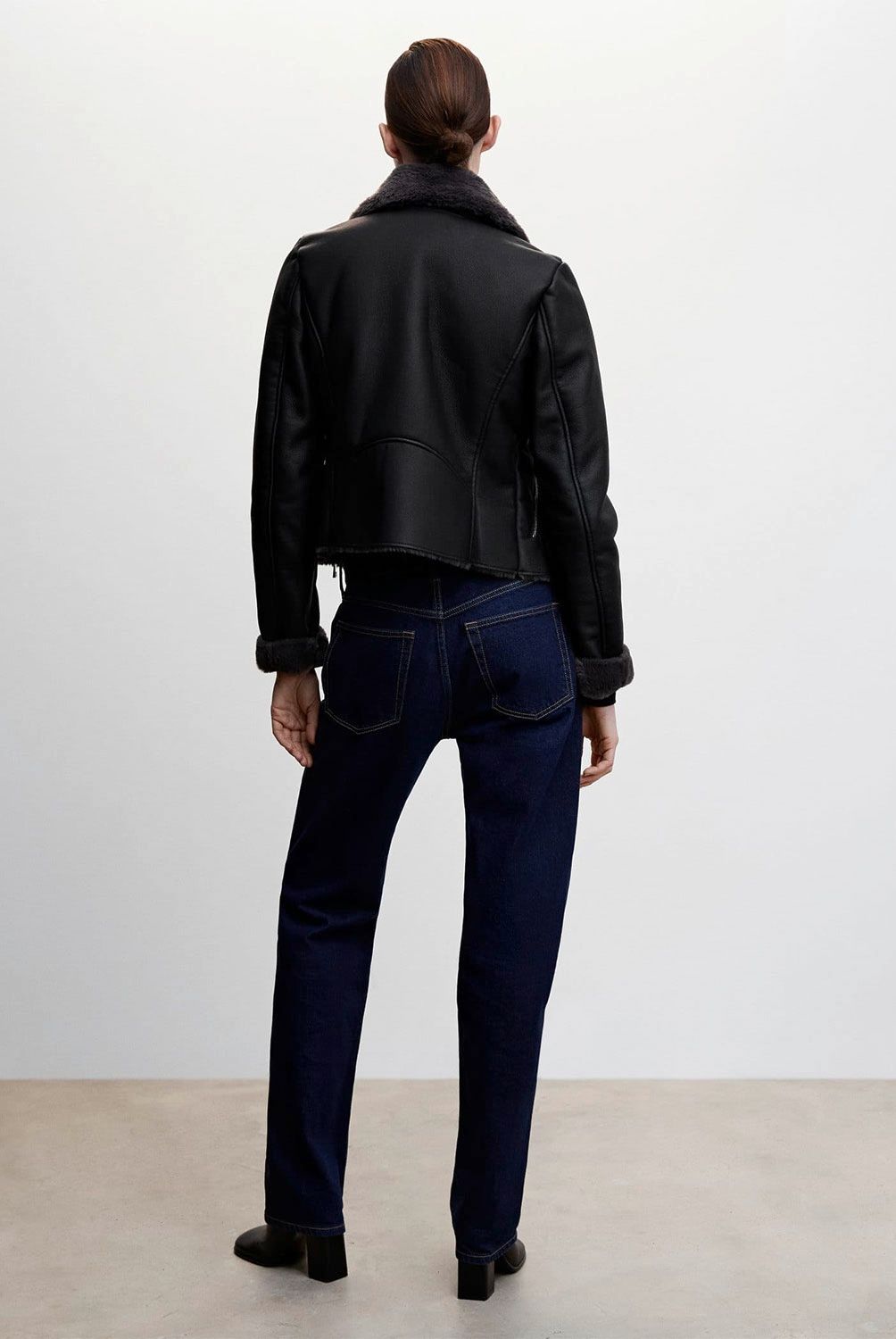 MANGO - Mango Chaqueta Biker Doble Faz Cadi Mujer