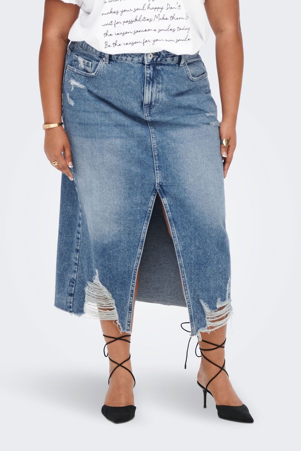 ONLY - Only Falda Midi Mujer
