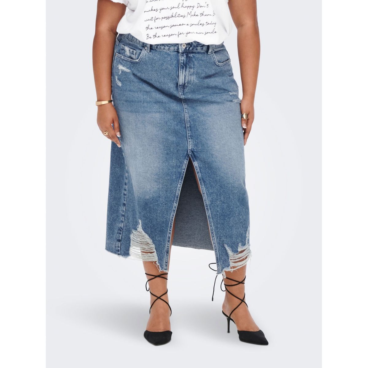 ONLY - Only Falda Midi Mujer