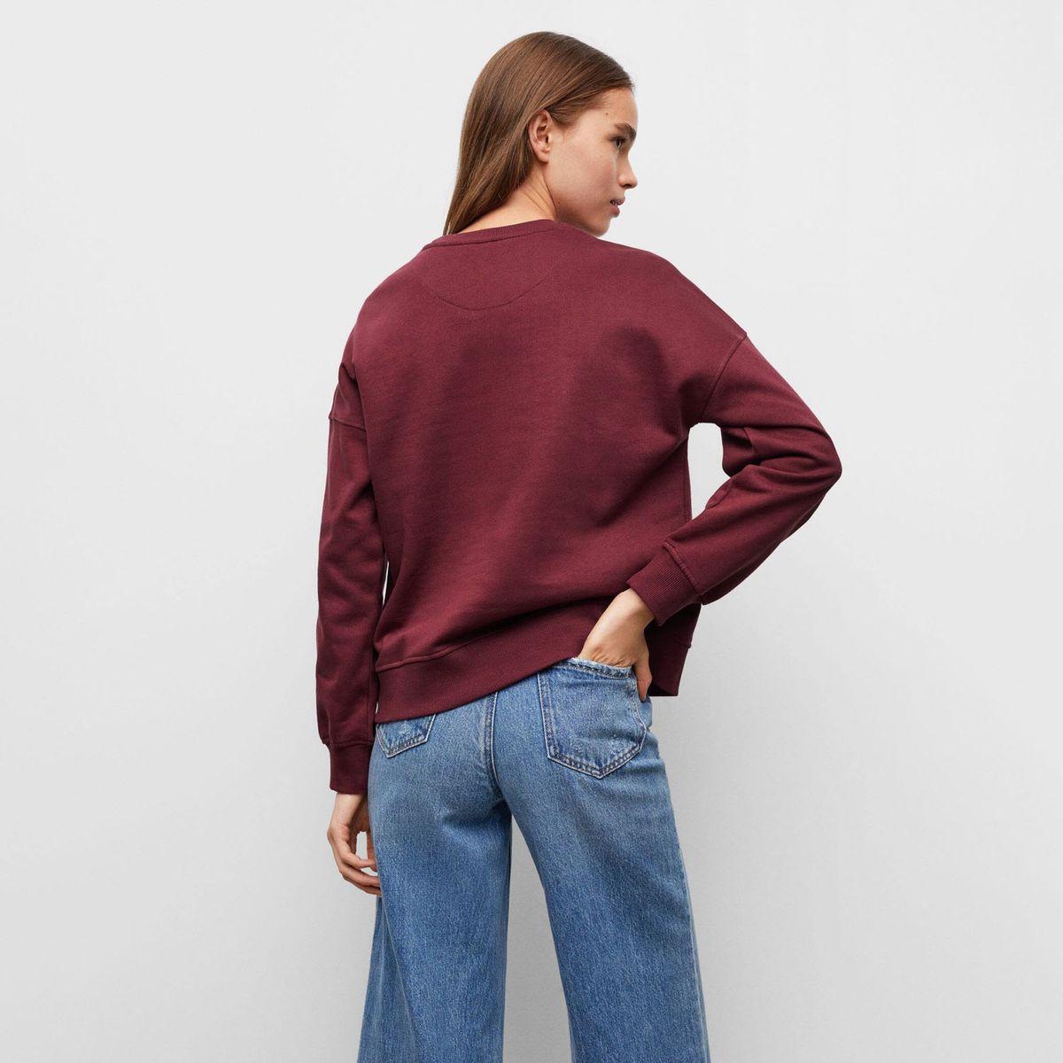 MANGO TEEN - Polerón Algodón Textura Niña Mango Teen