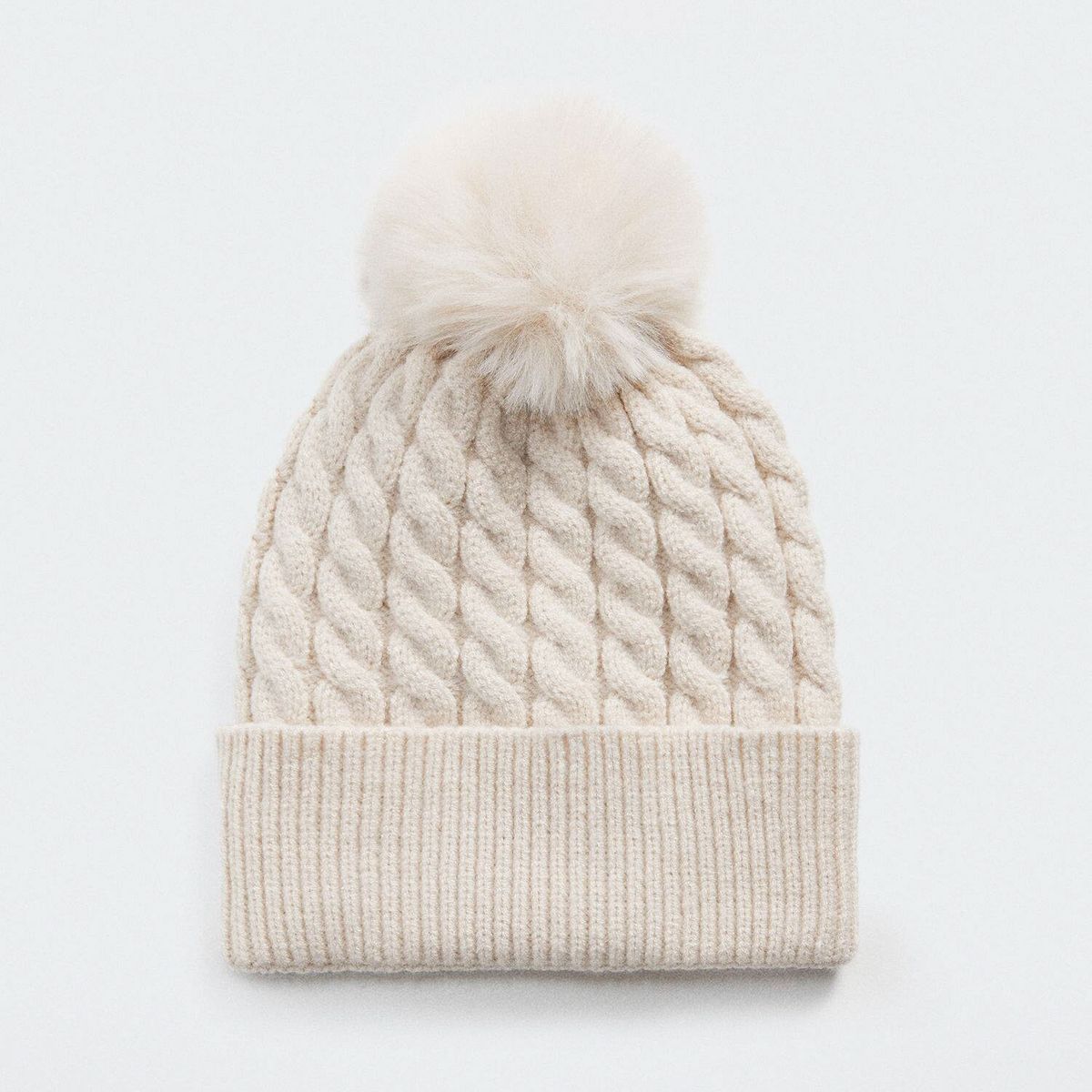 MANGO TEEN - Gorro Punto Trenzado Niña Mango Teen