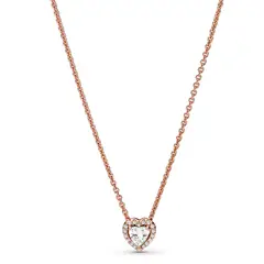 PANDORA - Collar Collier Corazon Reluciente Mujer