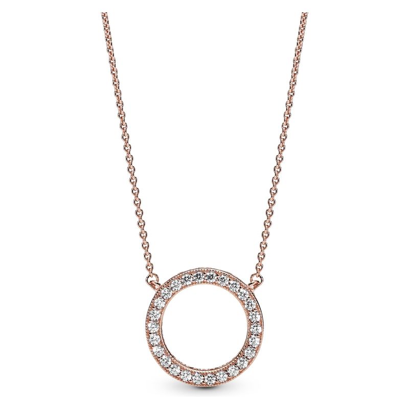 PANDORA - Collar Circulo De Brillo Recubrimie  Mujer Pandora
