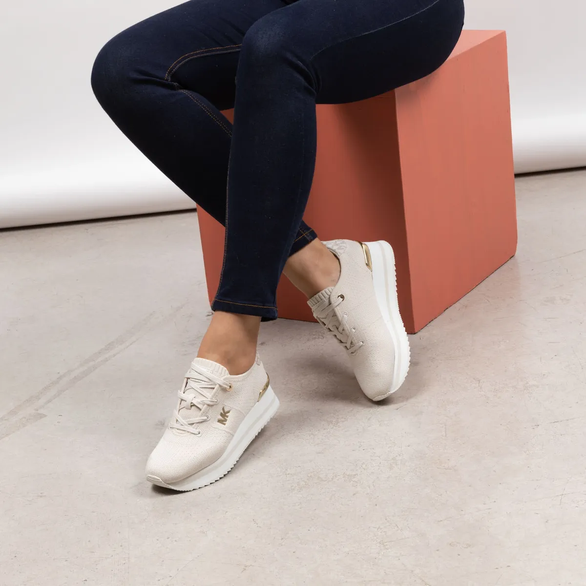 MICHAEL KORS - Zapatilla Urbana Mujer Beige Michael Kors