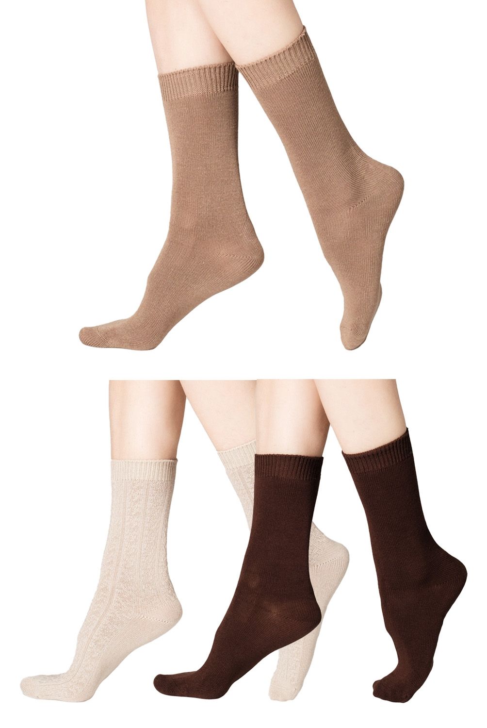 CAFFARENA - Calcetines Casuales Mujer Caffarena