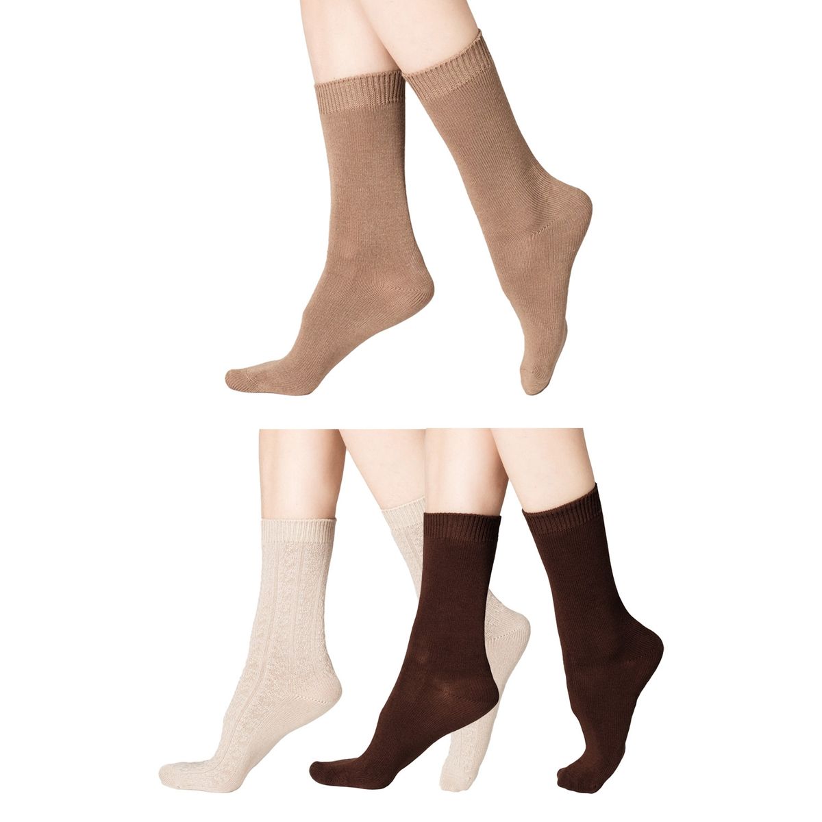 CAFFARENA - Calcetines Casuales Mujer Caffarena