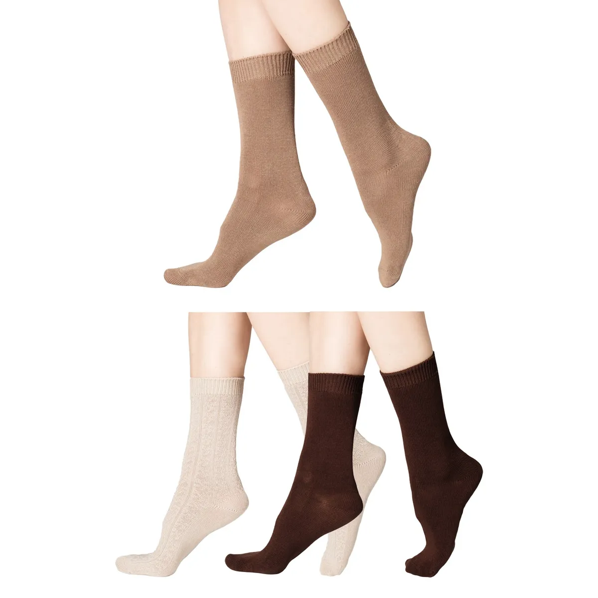 CAFFARENA - Calcetines Casuales Mujer Caffarena