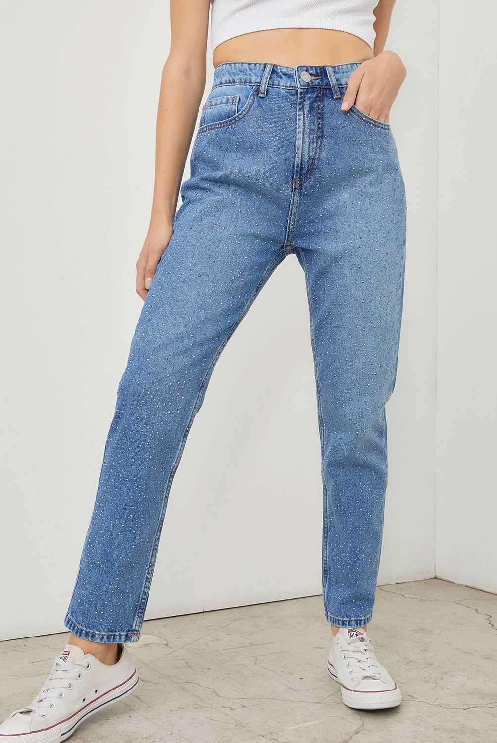 AMERICANINO - Americanino Jeans Mom Tiro Alto Mujer