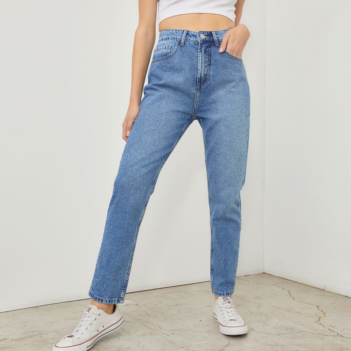 AMERICANINO - Americanino Jeans Mom Tiro Alto Mujer