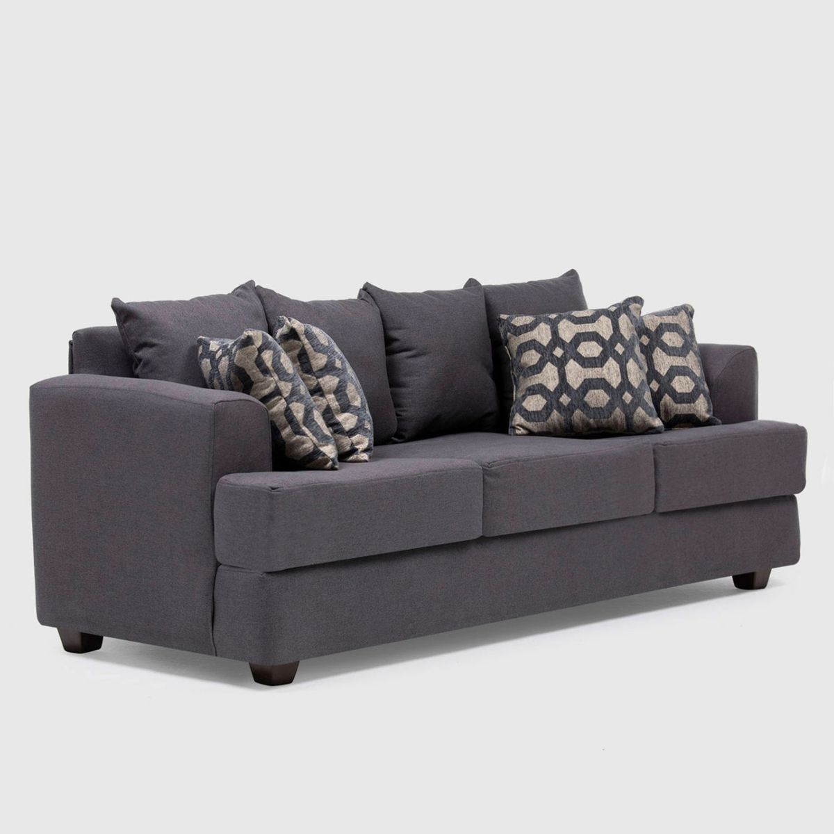 SANENZZO - Sofá 3 Cuerpos Karla Tela Sanenzzo