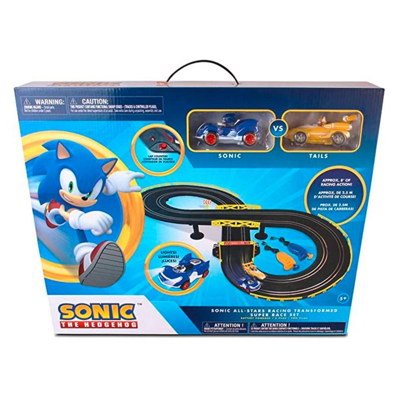 SONIC - Pista con 2 Autos y Tails Sonic
