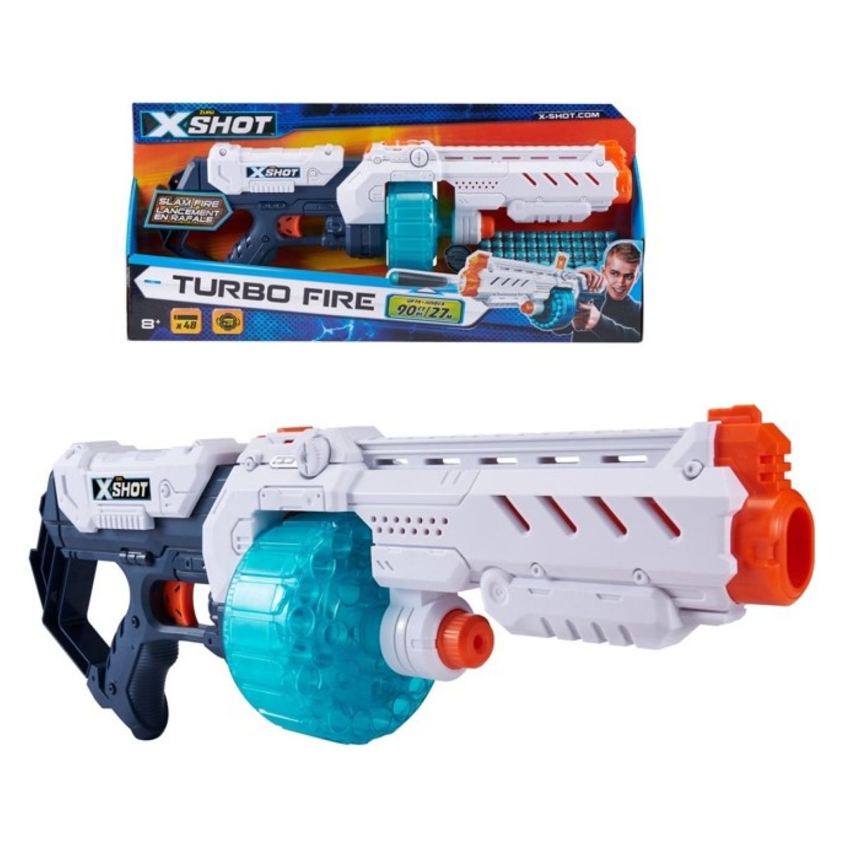 X SHOT - Lanzador Turbo Fire Con 48 Dardos X Shot