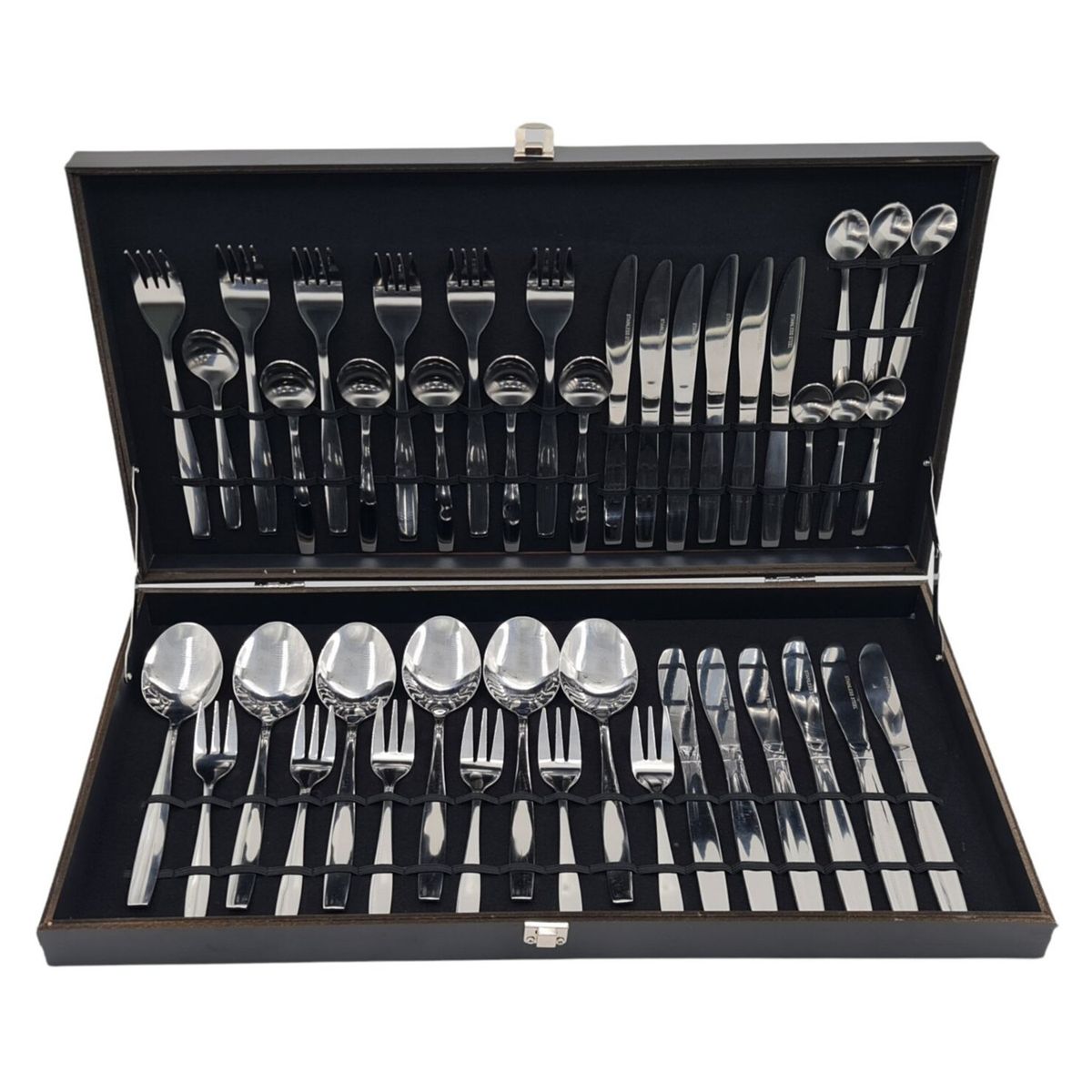 GENERICO - Cubierto Utensilio 42 Pcs Inox Pulido Espejo 1.8Mm