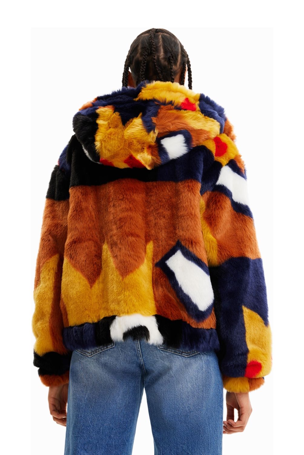 DESIGUAL - Desigual Chaqueta Peluda Oversize Mujer