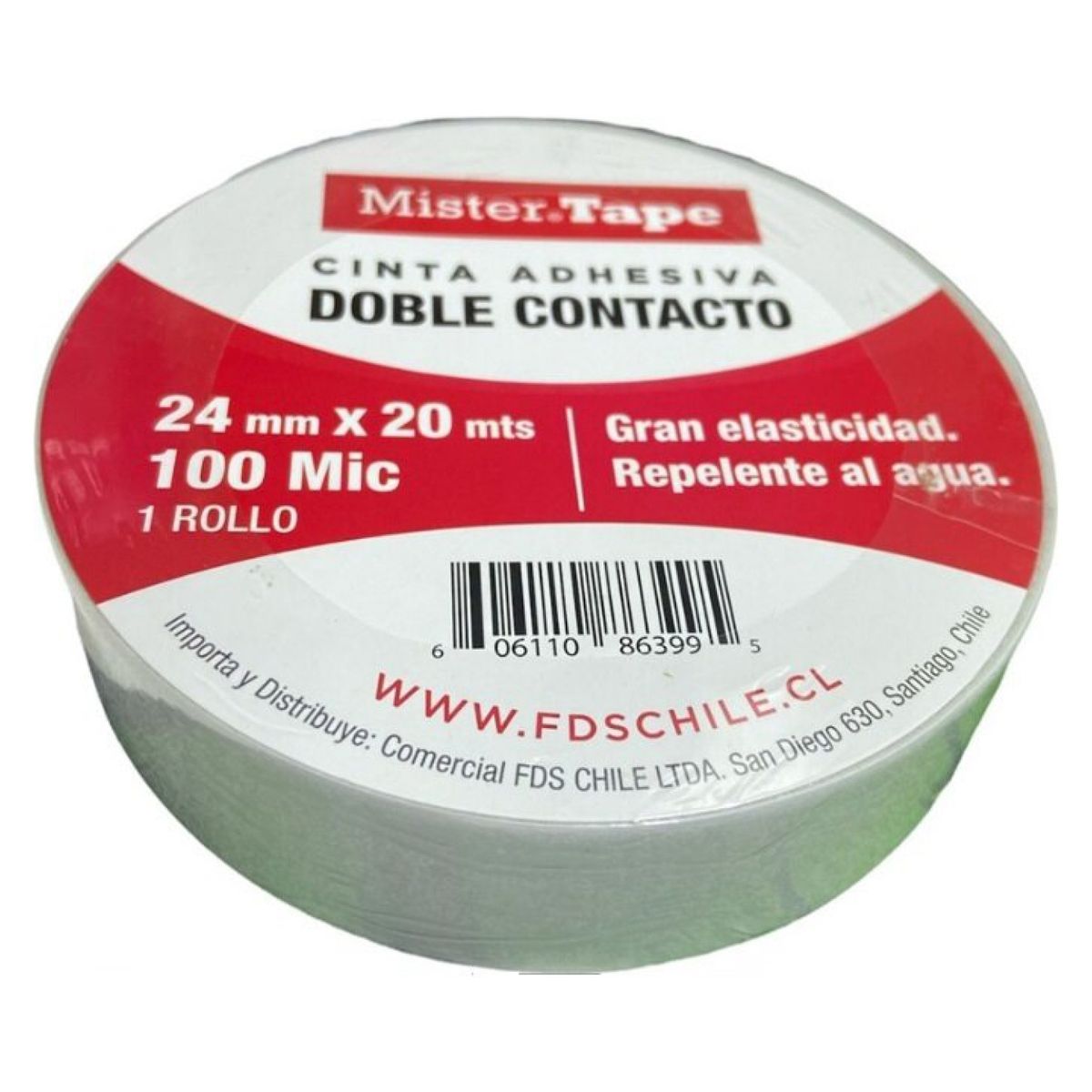 GENERICO - Cinta Doble Contacto Mister Tape 24Mmx20Mts