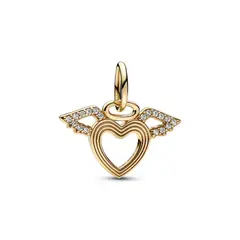 PANDORA - Dije Corazon Y Alas De Oro Mujer