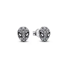 PANDORA - Aretes De Botón Máscara Spider-Man De Marvel Mujer