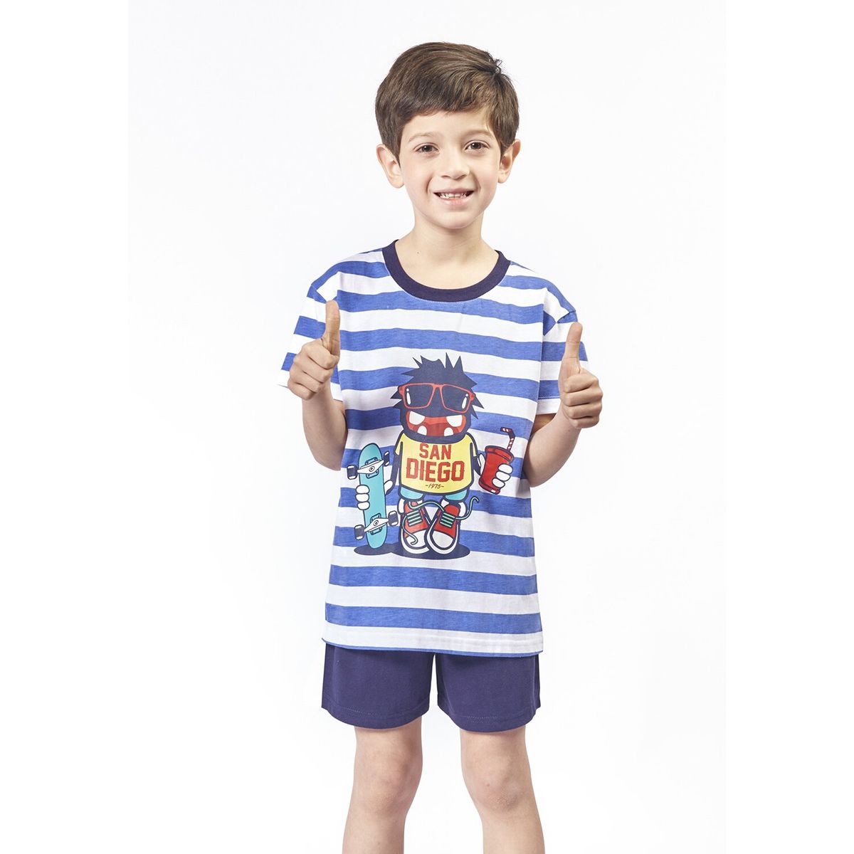 KAYSER - Pijama short algodon 74.711-AZU Kayser