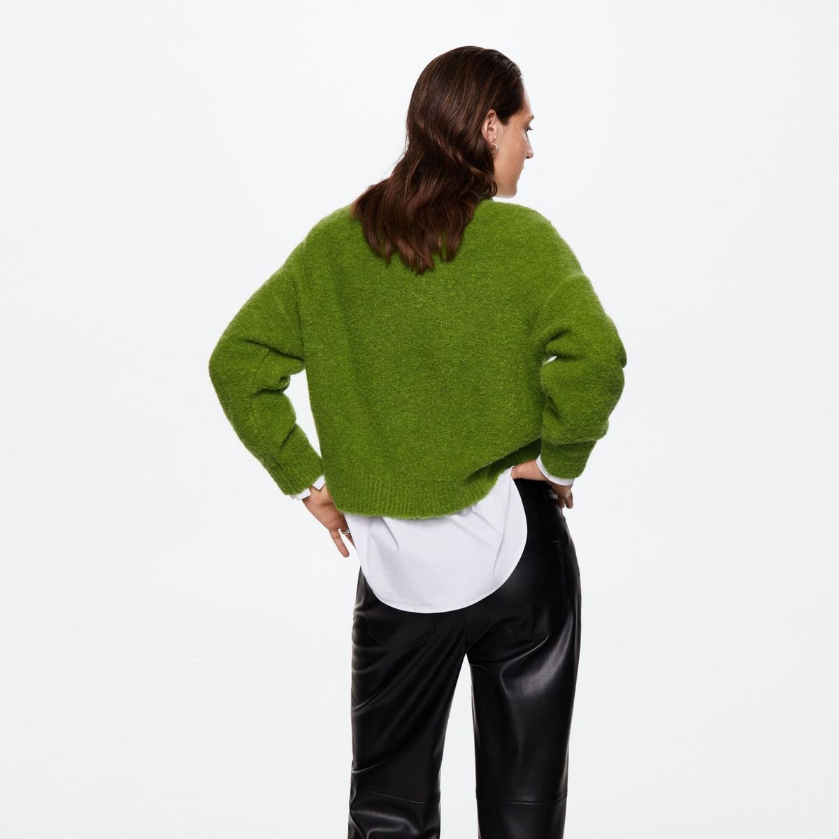 MANGO - Mango Sweater Punto Rizado Ronda Mujer