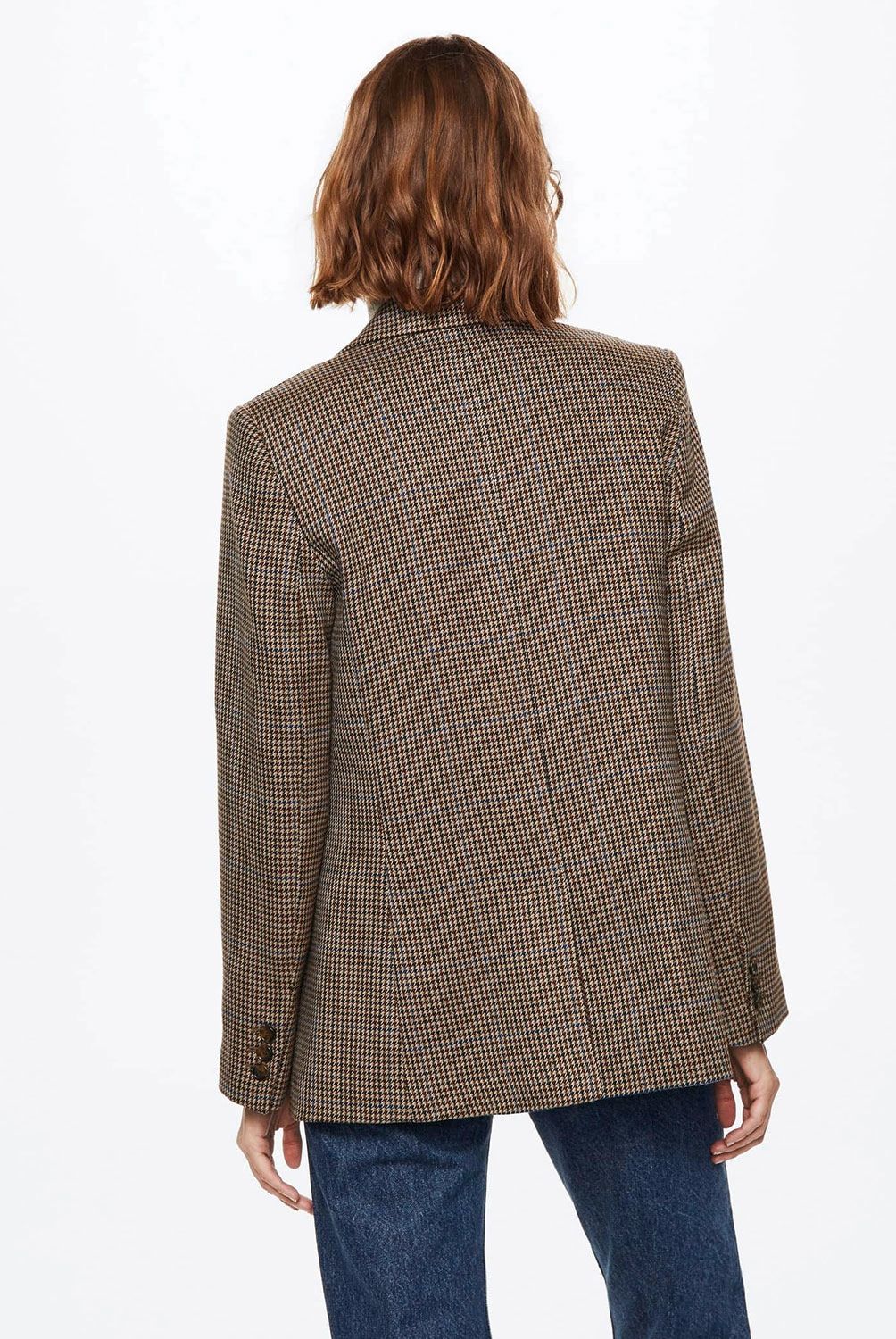 MANGO - Mango Blazer Traje Pata De Gallo Carla Mujer
