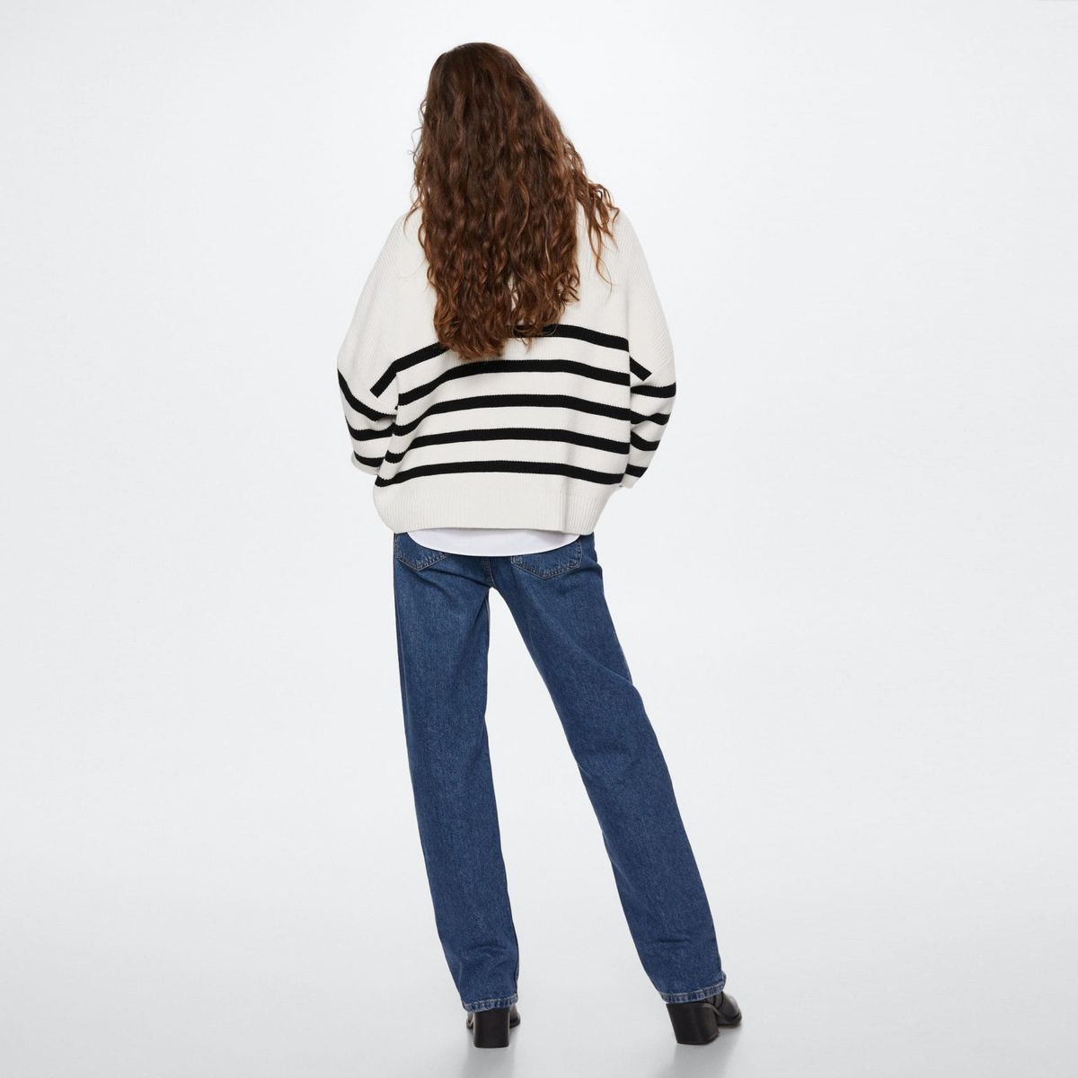 MANGO - Mango Sweater Punto Rayas Rizon Mujer