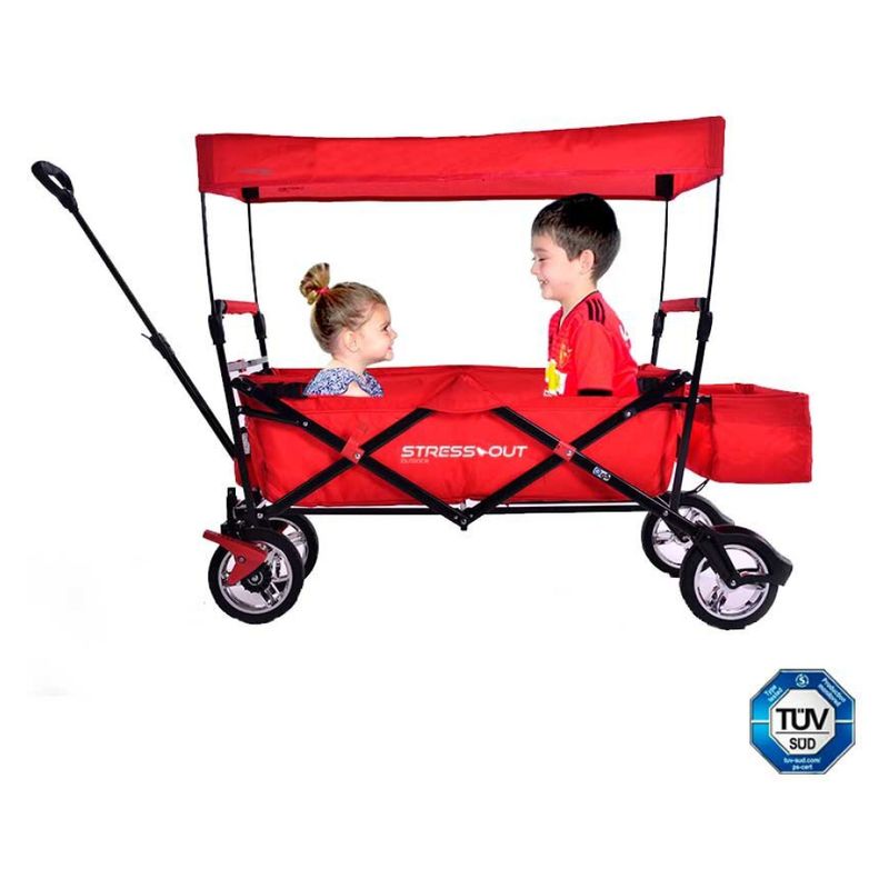 STRESS OUT - Carro Plegable Stressout Con Techo Rojo