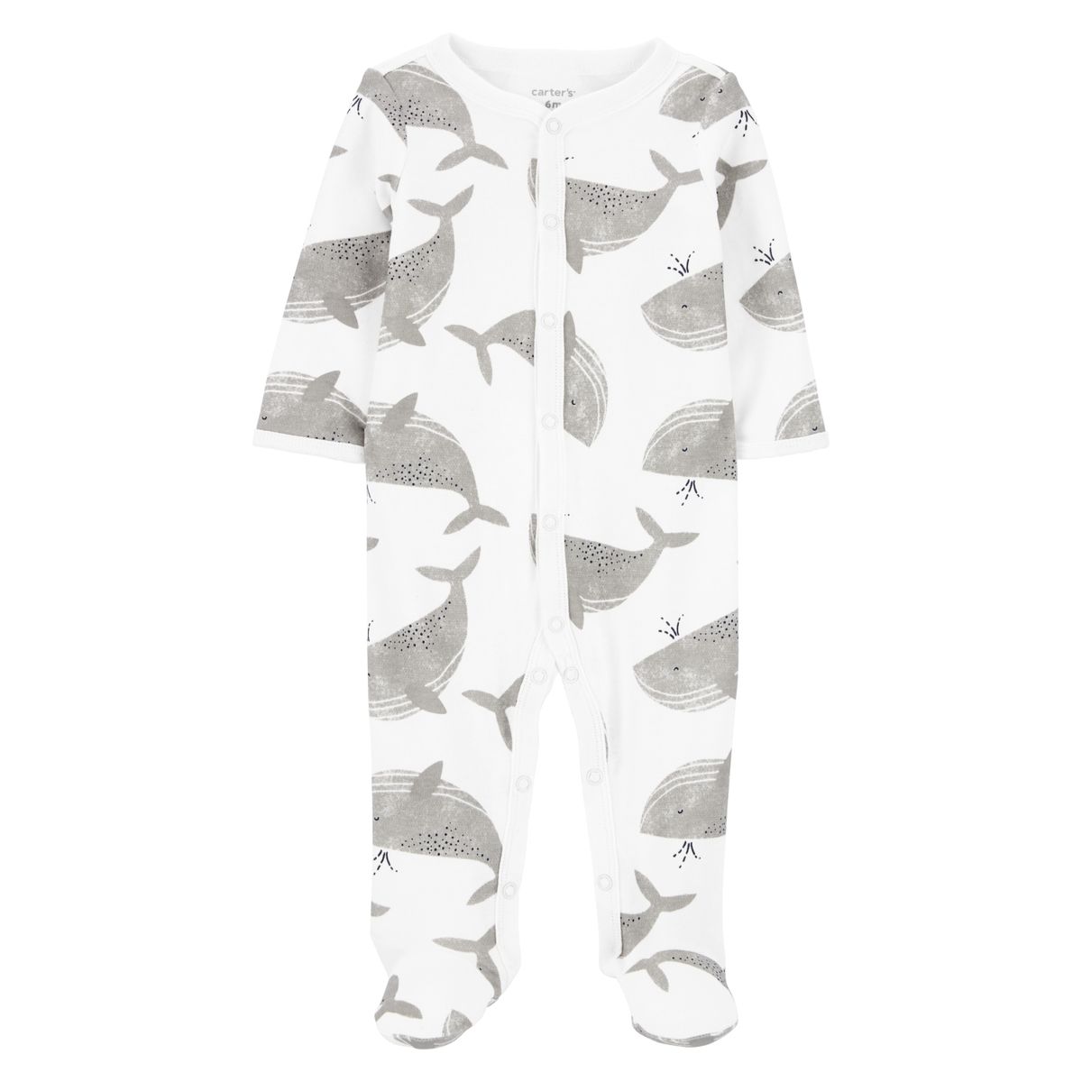 CARTER'S - Pijama Algodón Estampado Ballenas Bebé Unisex Carter's