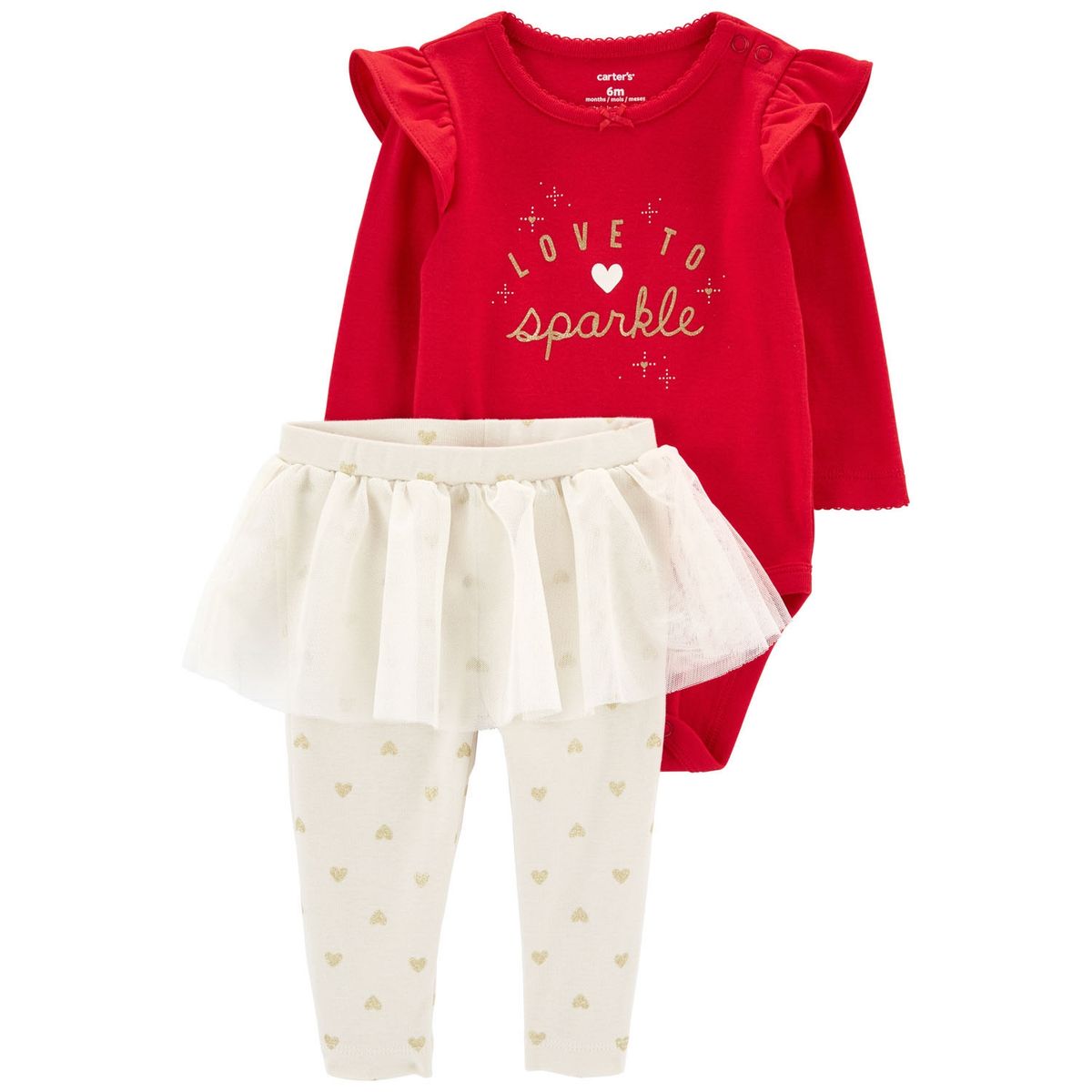 CARTER'S - Carter´s Conjunto 2 Piezas Body y Calza Tutú Bebé Niña