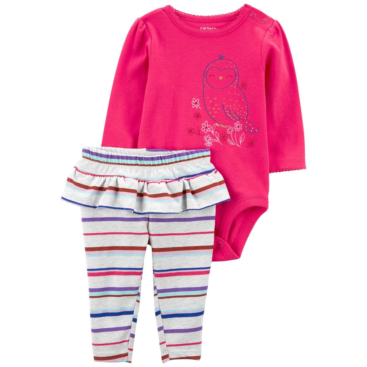 CARTER'S - Conjunto 2 Piezas Body Y Calza Bebé Niña Carter's