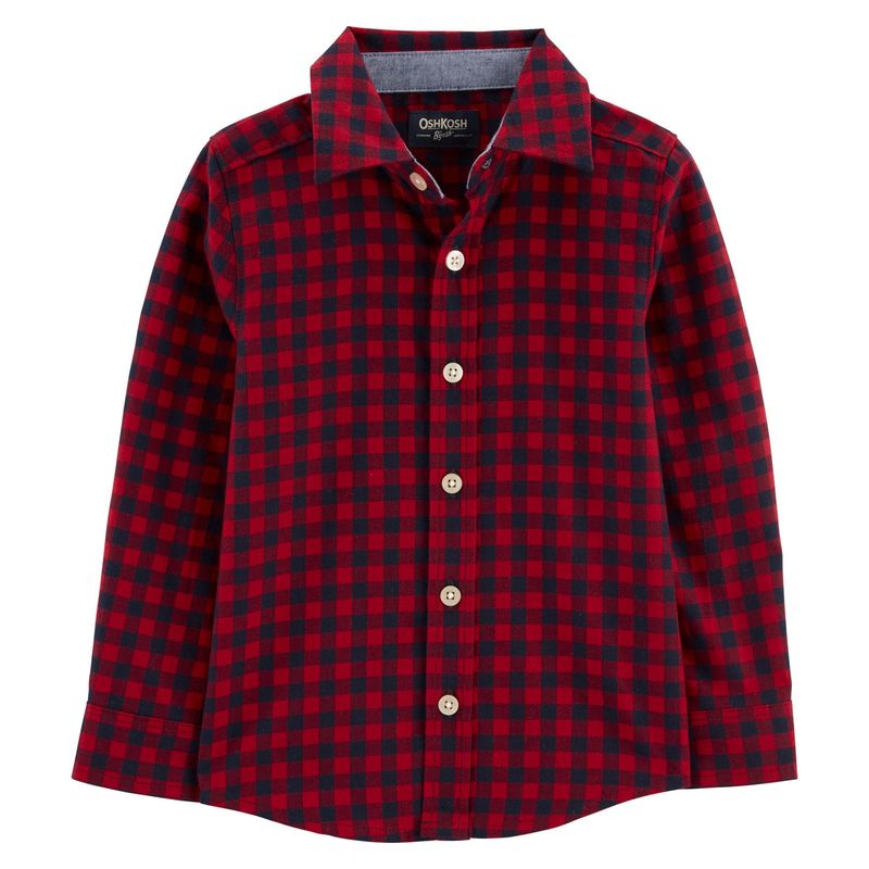 OSHKOSH - Oshkosh Camisa Algodón Cuadrille  Niño