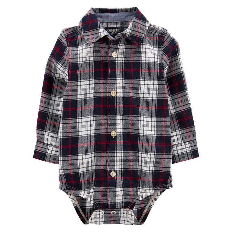Oshkosh Body Algodón Tipo Camisa a cuadros Bebe Niño Carters Chile