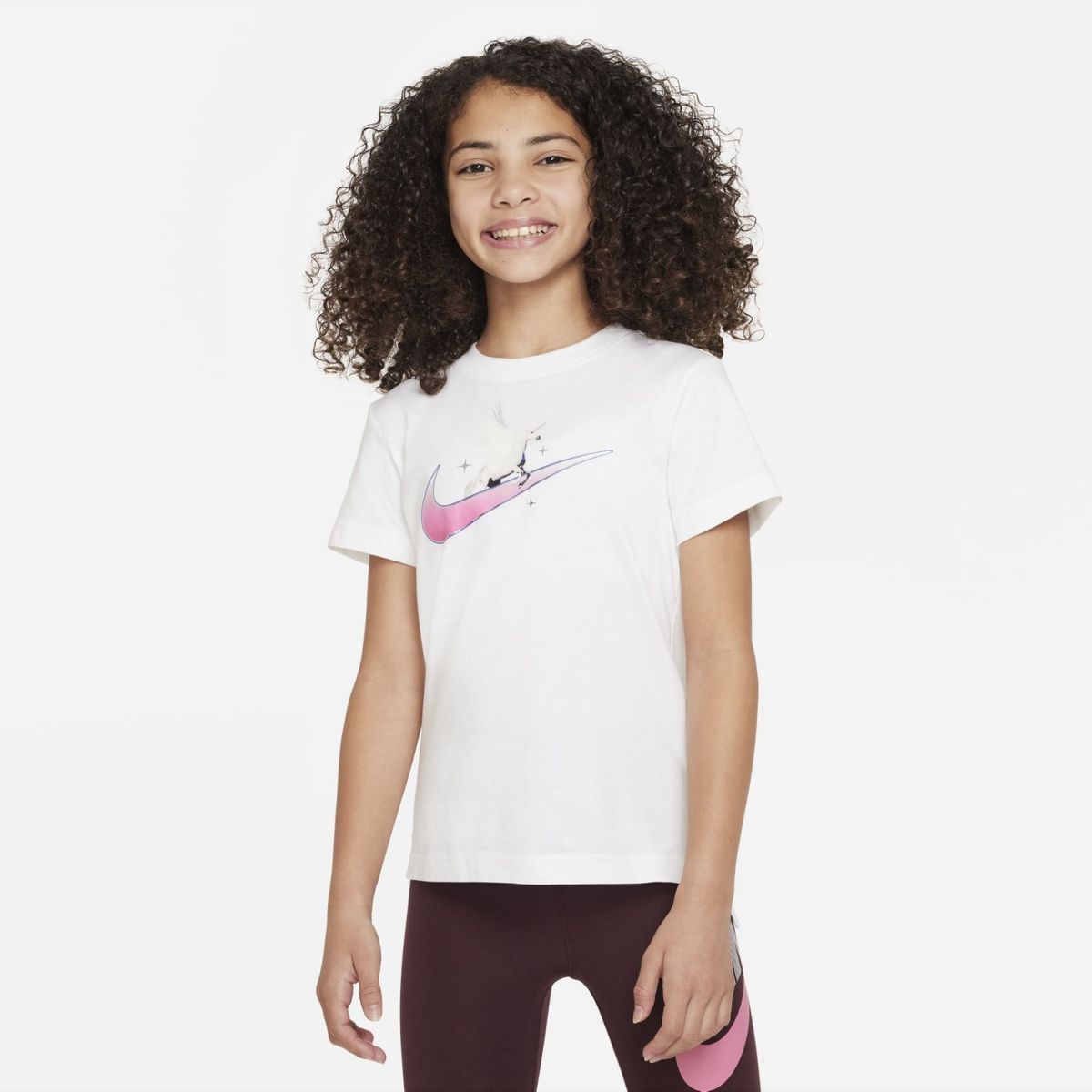 NIKE - Polera Regular Algodón Niña Nike