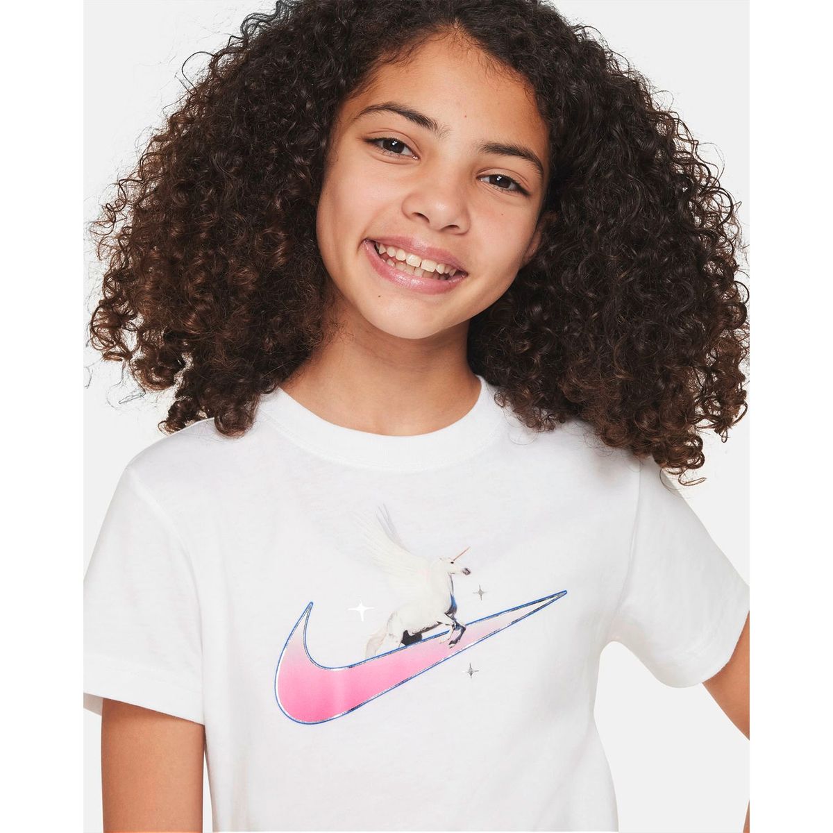 NIKE - Polera Regular Algodón Niña Nike