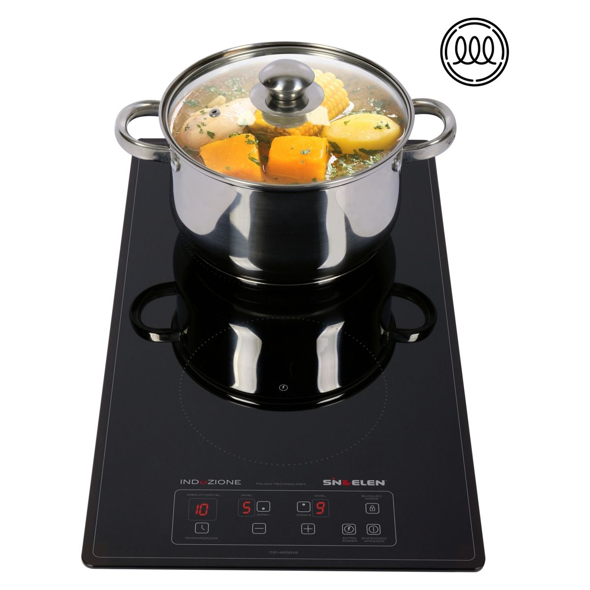 SINDELEN - Encimera Sindelen Cei-4252Ng Inducción 2Z