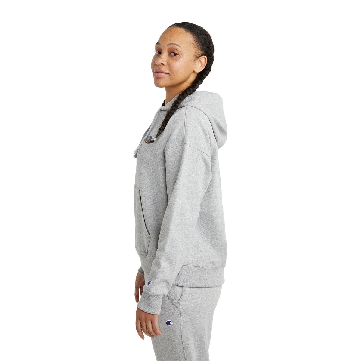 CHAMPION - Polerón Hoodie Manga Larga Algodón Mujer Champion