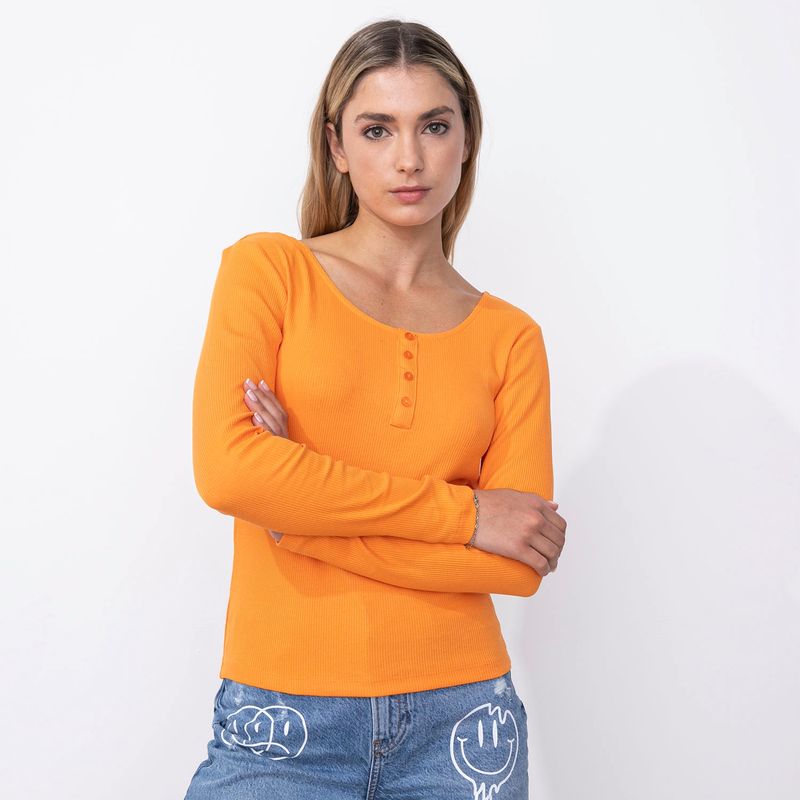 ONLY - Polera Algodón Mujer Only