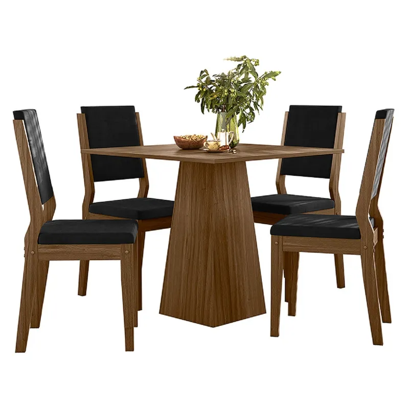 MICA - Juego Comedor Karol 4 Sillas Mica