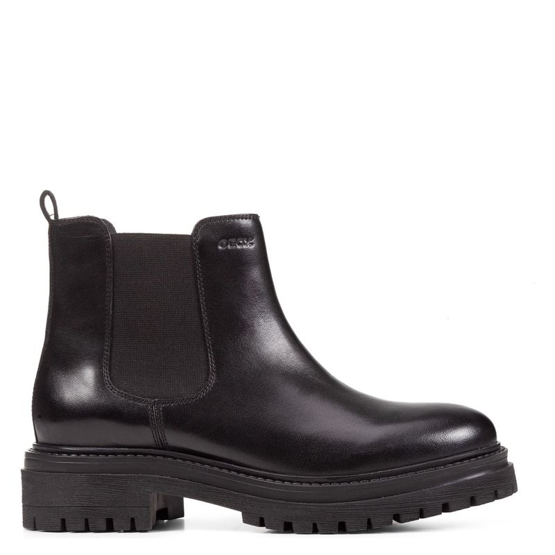GEOX - Botín Mujer Cuero Negro Geox