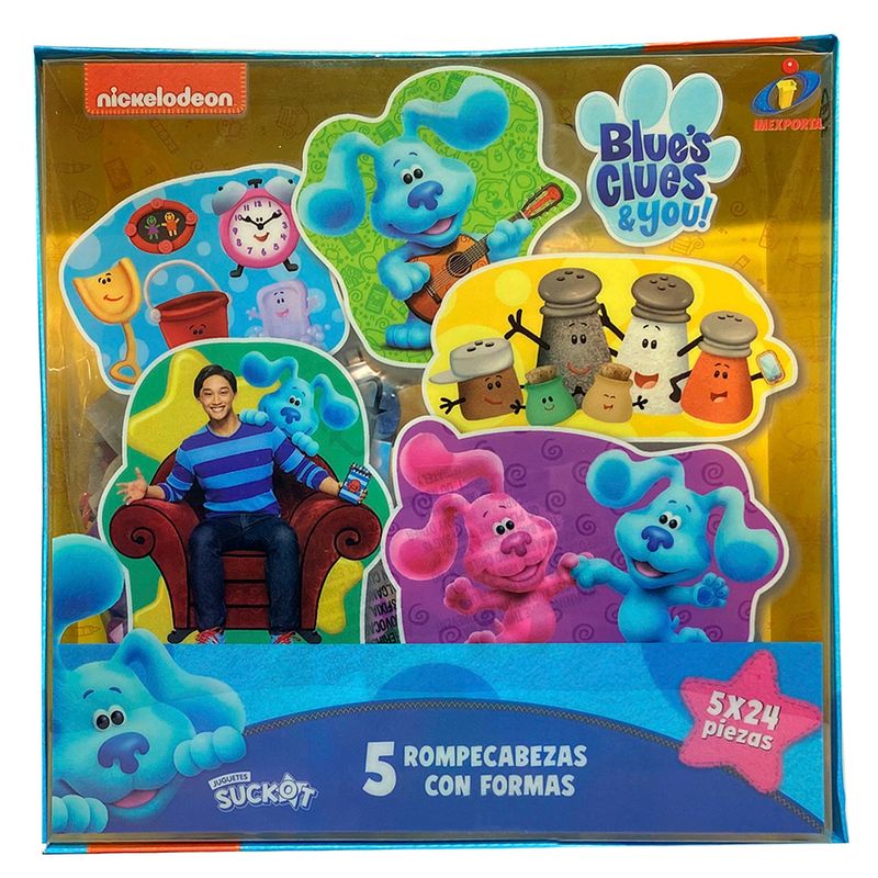 NIKELODEON - Blues Clue Pistas De Blue Rompecabezas Formas Nikelodeon