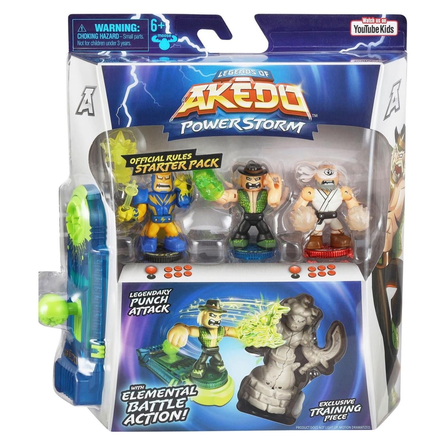 AKEDO Akedo Powerstorm Pack Inicial: 3 Figuras De Combate