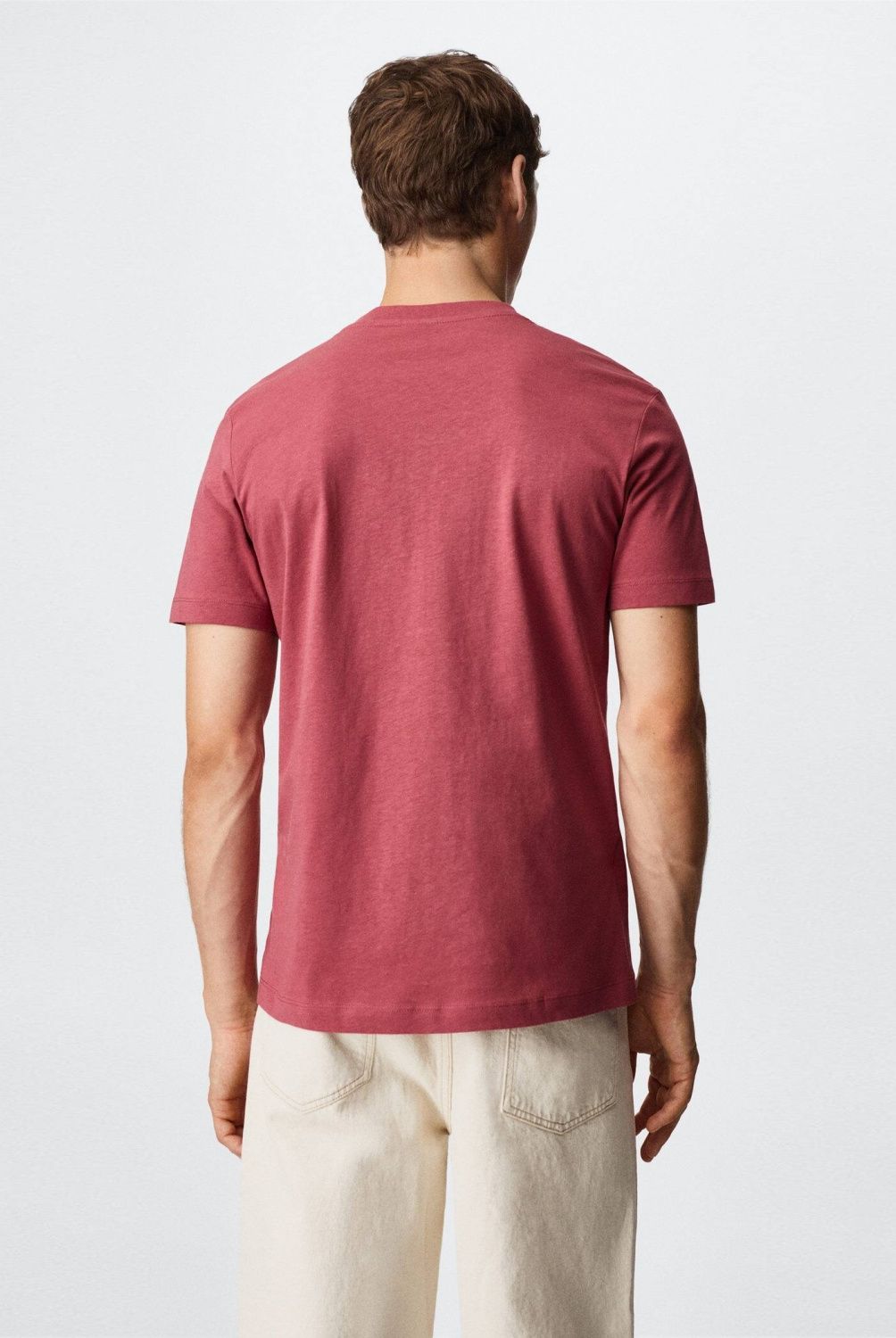 MANGO MAN - Polera Básica Algodón Sostenible Hombre Mango Man