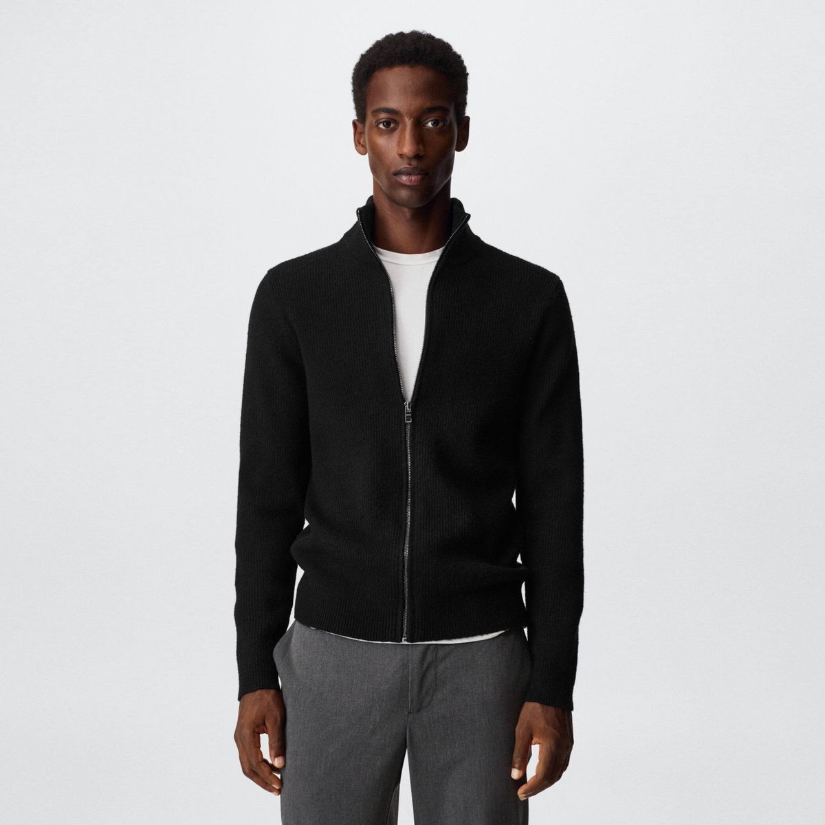 MANGO MAN - Mango Man Chaleco Estructura Cierre Hombre