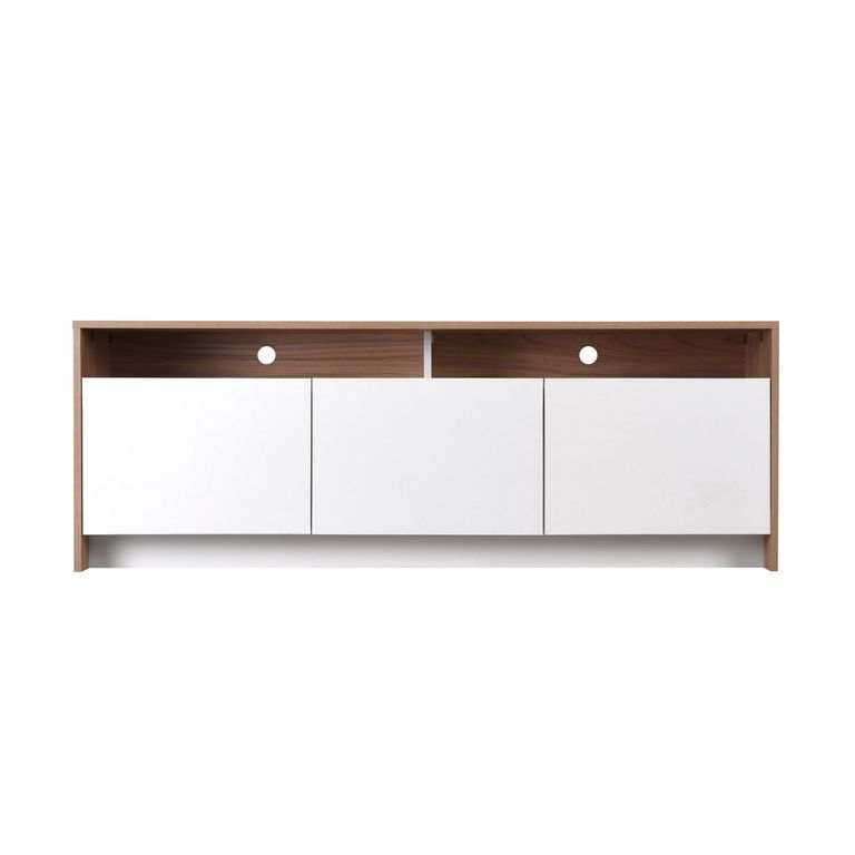 CIC Rack Bajo Colbun 60" 2 Puertas 1 Cajon Olmo-Blanco
